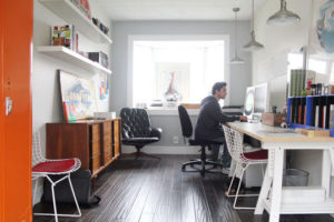 garage converted in to office space